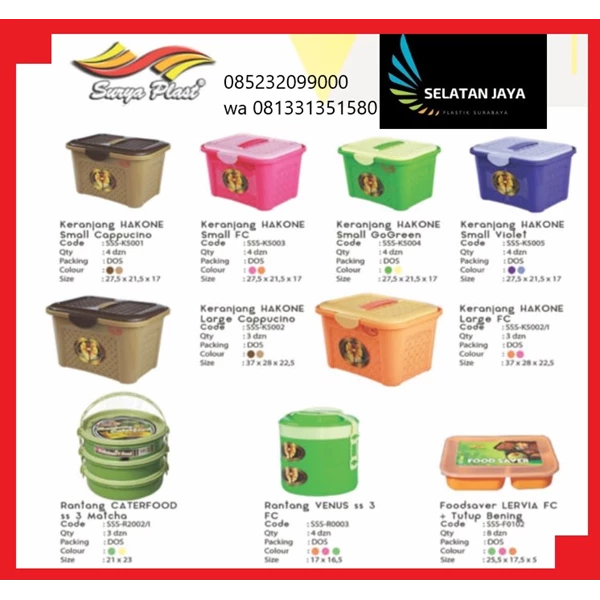 Hakone safety plastic box Surya Plast brand