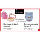 Anbasi plastic basket stacked 3 brands DS 1