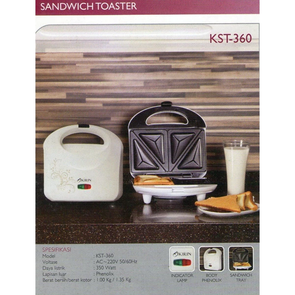 Sandwich toaster kirin KST 360