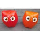 Plastic owl piggy bank AG brands 1