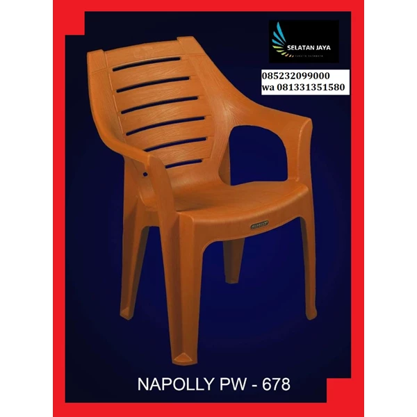 Napolly PW678 brand teak plastic chair