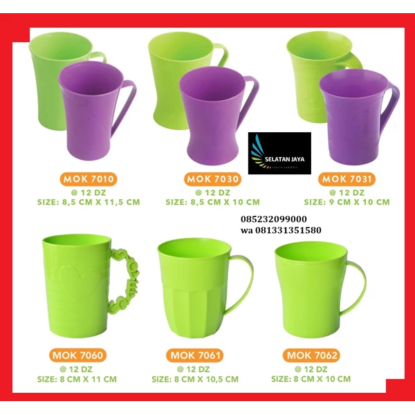 Golden Sunkist brand plastic cup mug MOK7062
