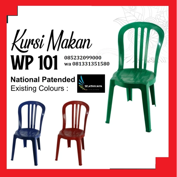 Threeline plastic chair wp101 brand