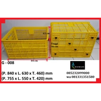Large wheeled industrial plastic crates basket
