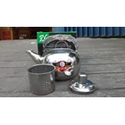 A pot of water kettle stainless steel 14cm size.  2