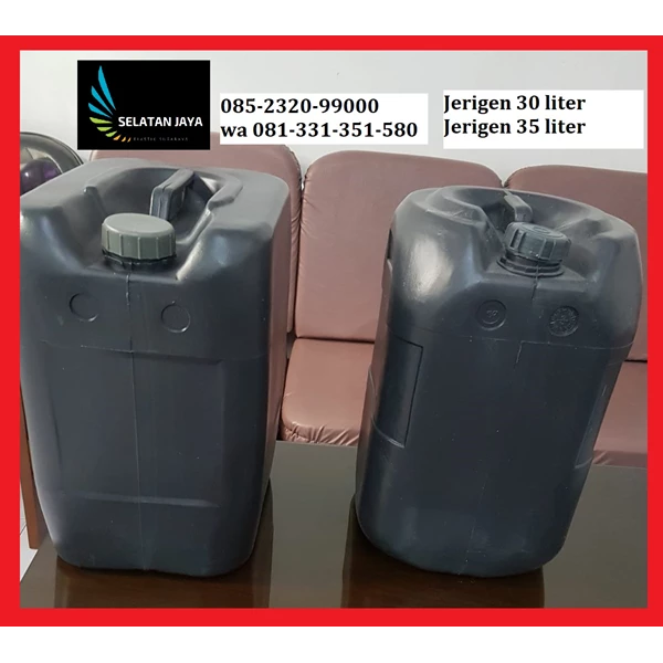 Gray 35 liter plastic jerry can