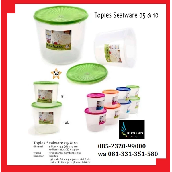 Toples Sealware plastik 10 liter