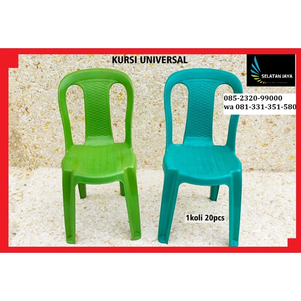 Surabaya universal backrest plastic chair 