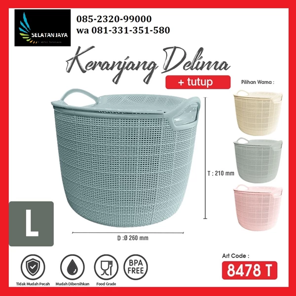 plastic basket + lid for birthday party