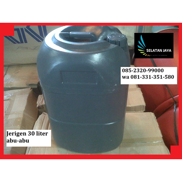 30 liter gray plastic jerry can