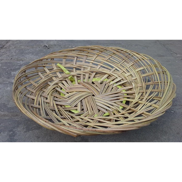 Piring Anyaman Lidi Bambu