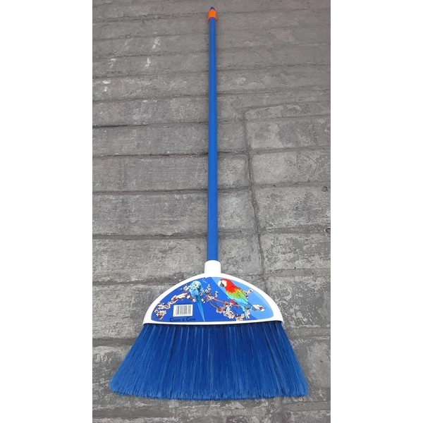 Brescia plastic broom blue Clean & Care.