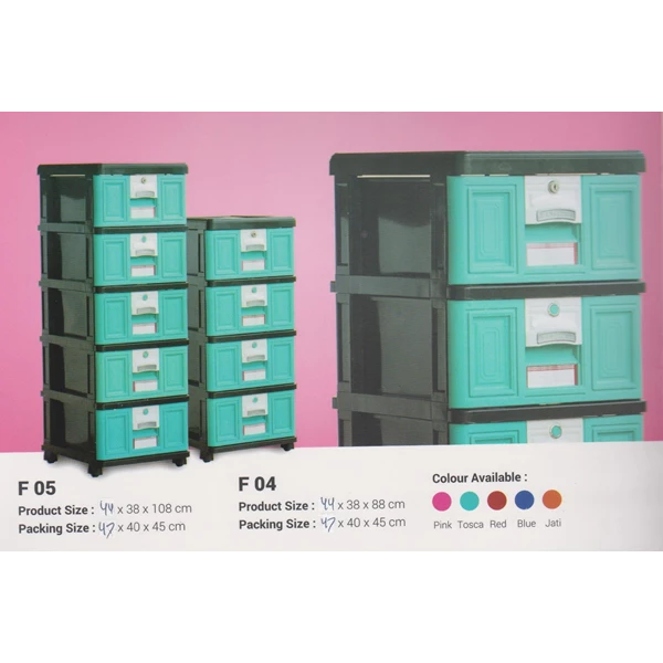 Plastic cabinet drawer brands Gasaqi -F05- code F04 G04 - G05