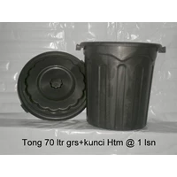 Tong ember plastik  70 liter plastik warna hitam 