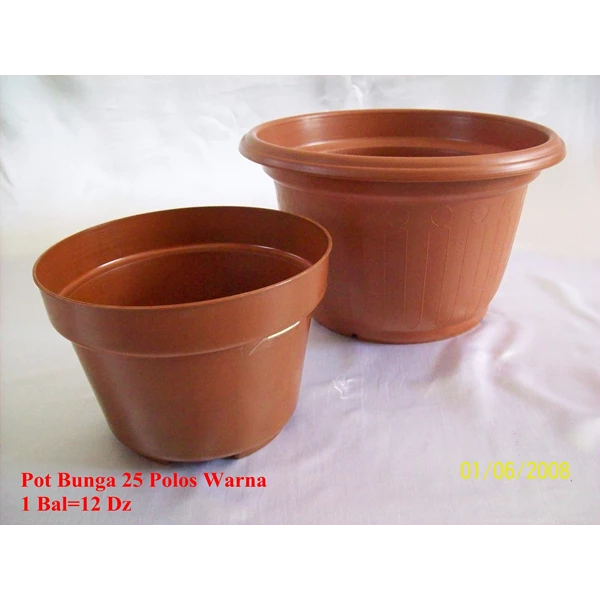 Flowerpot 25 plain colors are used for containers brands CM 
