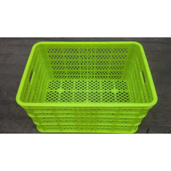 Super Strong (Super Kuat brand) plastic baskets green