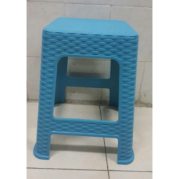 New Synthetic Rattan Plastic Chair Blue Shark