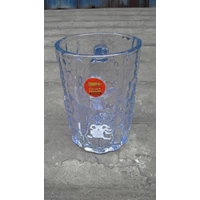 Transparent Plastic Granules Glass Mug Wave Golden Dragon Code 849