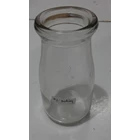 glassware glass custard Bottle height and cover  3
