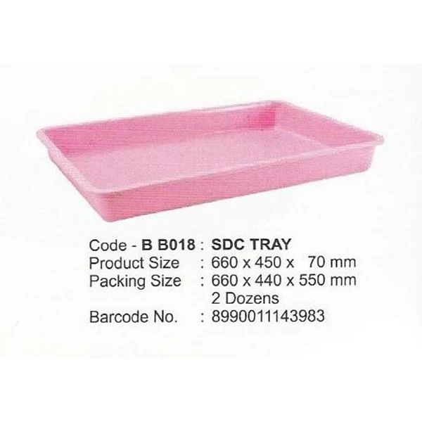 produk plastik rumah tangga Nampan segi plastik besar SDC tray merk maspion kode bb018