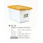 household plastic products plastic container box 100 litres code vc 20 lion star 1