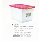 household plastic products plastic container box 100 litres code vc 20 lion star 3