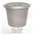 household plastic products 60 litre plastic Barrel and close the color black and silver brands of AR 2