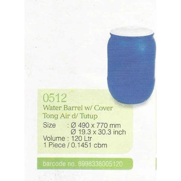 plastic products, household plastic water barrel Drum Barrel brand Greenleaf code 0512 0515 0523
