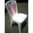 Napolly Plastic Dining Chairs Combination White Pink Code 208 TC 2