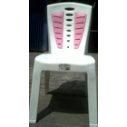 Napolly Plastic Dining Chairs Combination White Pink Code 208 TC 3