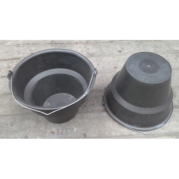 household plastic products Plastic Bucket Dipper black cast 12 jumbo brand DS 