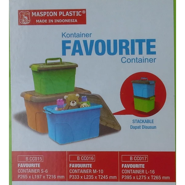 household plastic products plastic Box favourite small container S-6 BCC code 015 brand Maspion