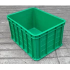 Industrial plastic cart crates dead-end code C033 brands Top Star color green 6