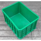 Industrial plastic cart crates dead-end code C033 brands Top Star color green 7