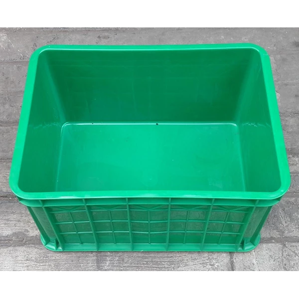 Industrial plastic cart crates dead-end code C033 brands Top Star color green