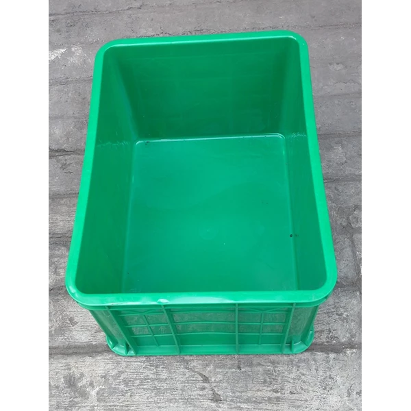 Industrial plastic cart crates dead-end code C033 brands Top Star color green