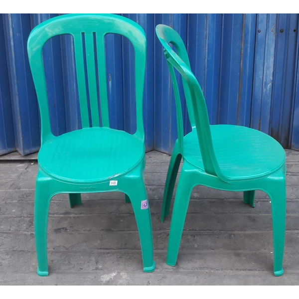 Plastic chair backrest line 3 code 101 F brand new green color napolly