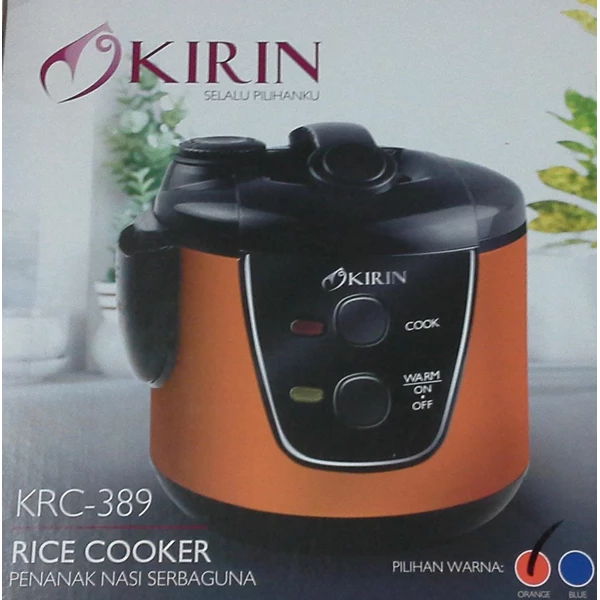 alat dapur lainnya Rice cooker atau penanak nasi serbaguna merk kirin kode KRC 389 