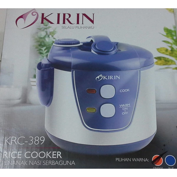 alat dapur lainnya Rice cooker atau penanak nasi serbaguna merk kirin kode KRC 389 