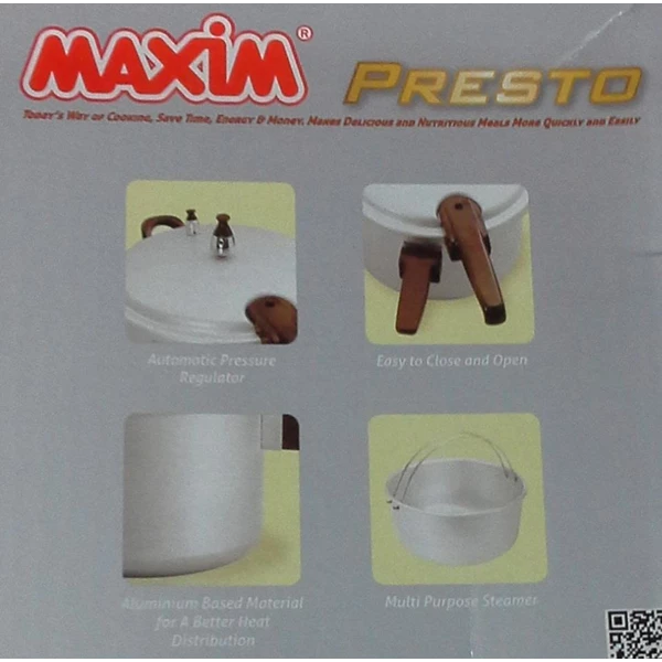 Presto cooker pot 4 liter 20 cm Maxim brand