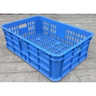 Basket multipurpose plastic hole TOP code B003 size 62 x 42 x height 20 cm blue 4
