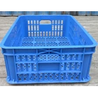 Basket multipurpose plastic hole TOP code B003 size 62 x 42 x height 20 cm blue 1
