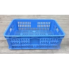Basket multipurpose plastic hole TOP code B003 size 62 x 42 x height 20 cm blue 2
