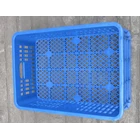 Basket multipurpose plastic hole TOP code B003 size 62 x 42 x height 20 cm blue 6