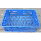 Basket multipurpose plastic hole TOP code B003 size 62 x 42 x height 20 cm blue 3