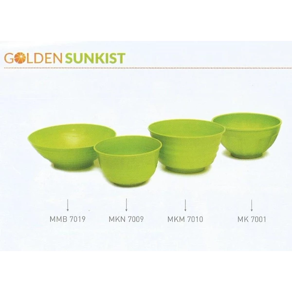 Round of plastic noodles round golden Sunkist MKM 7010 green
