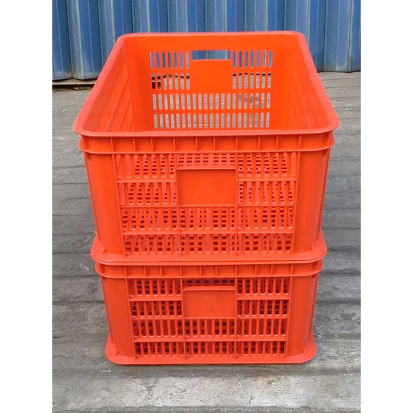 Multi-functional plastic basket JL red industry 62 x 42 x height 25 cm
