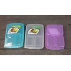 Kotak Makan tepak makan sekat atau lunch box 0718 merk DianSari plast 3
