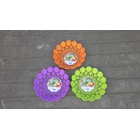 Piring anyaman plastik tipe flower kode 5506 Dx produk Lucky Star warna ungu 5