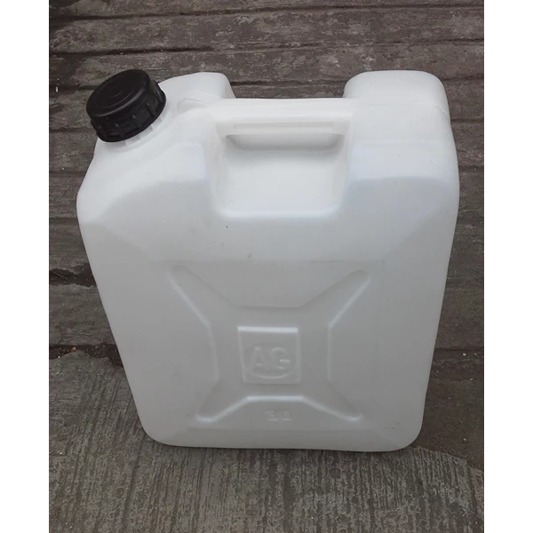White AG Plastic Jerry Cans 30 Liters